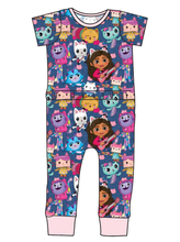 Load image into Gallery viewer, Gabby Cats Bennett Pants and Shorts Length T-Shirt Romper