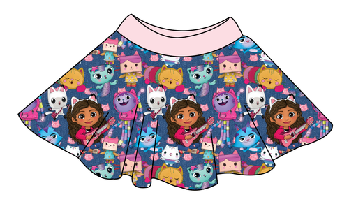 Gabby Cats Circle Skirt