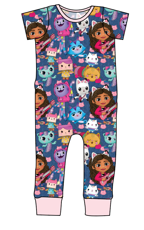 Gabby Cats Emmett Pants And Shorts T-Shirt Romper