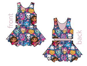 Gabby Cats Kids Playsuit