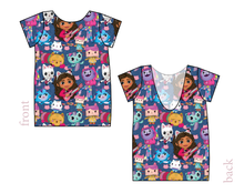 Load image into Gallery viewer, Gabby Cats Low Back Ballerina Tee