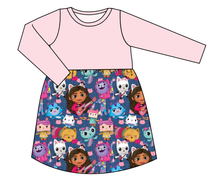 Load image into Gallery viewer, Gabby Cats Play Dress