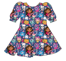 Load image into Gallery viewer, Gabby Cats Prairie Dress