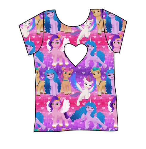 Pony Magic Cambria Heart Back Tee
