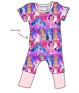 Pony Magic Grow With Me Pants And Shorts Romper