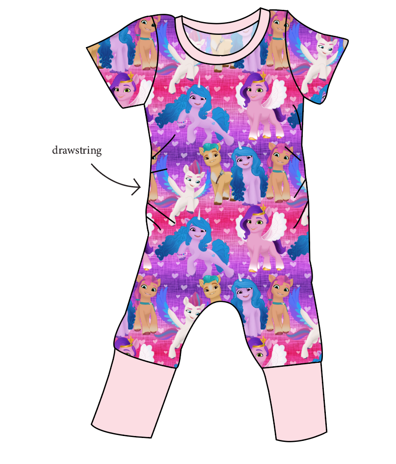 Pony Magic Grow With Me Pants And Shorts Romper