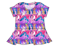 Load image into Gallery viewer, Pony Magic Ladies&#39; Peplum Top