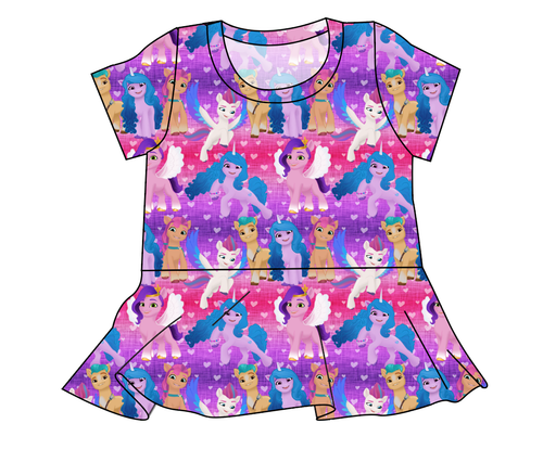 Pony Magic Ladies' Peplum Top
