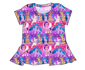 Pony Magic Ladies' Peplum Top