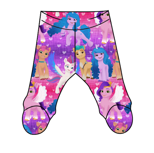 Pony Magic Newborn Footed Pants