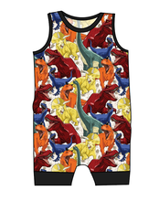Load image into Gallery viewer, Jurassic Dinos Emmett Pants And Shorts T-Shirt Romper