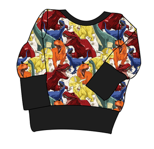 Jurassic Dinos Grow With Me Hoodie (or Crewneck)