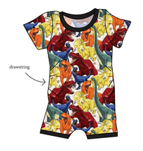 Load image into Gallery viewer, Jurassic Dinos Grow With Me Pants And Shorts Romper
