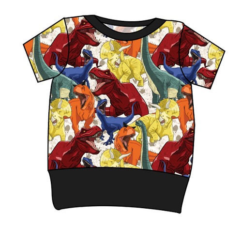 Jurassic Dinos Grow With Me Tee