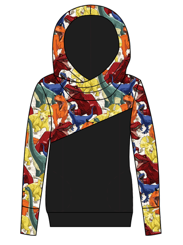 Jurassic Dinos Ladies Hoodie