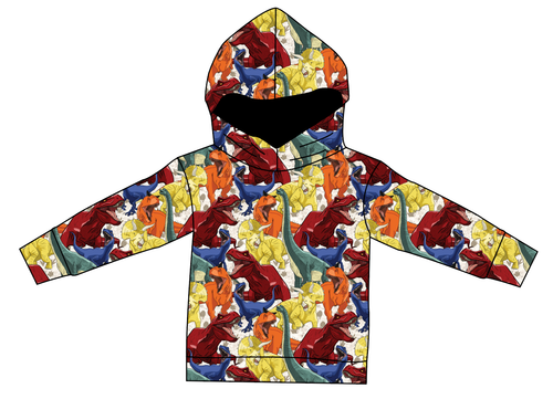 Jurassic Dinos Ladies Oversized Hoodie