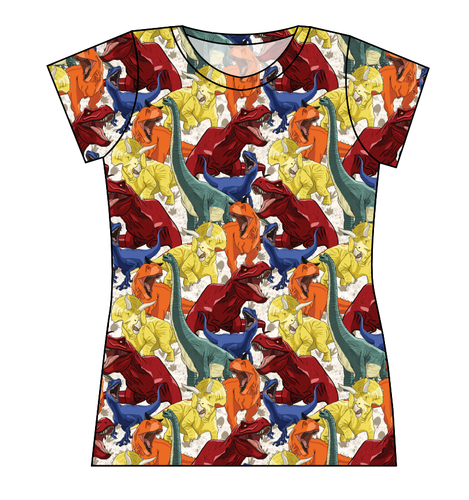 Jurassic Dinos Ladies' Basic Tee
