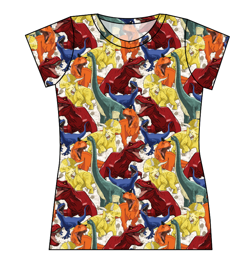 Jurassic Dinos Ladies' Basic Tee
