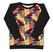Load image into Gallery viewer, Jurassic Dinos Ladies&#39; Classic Crewneck