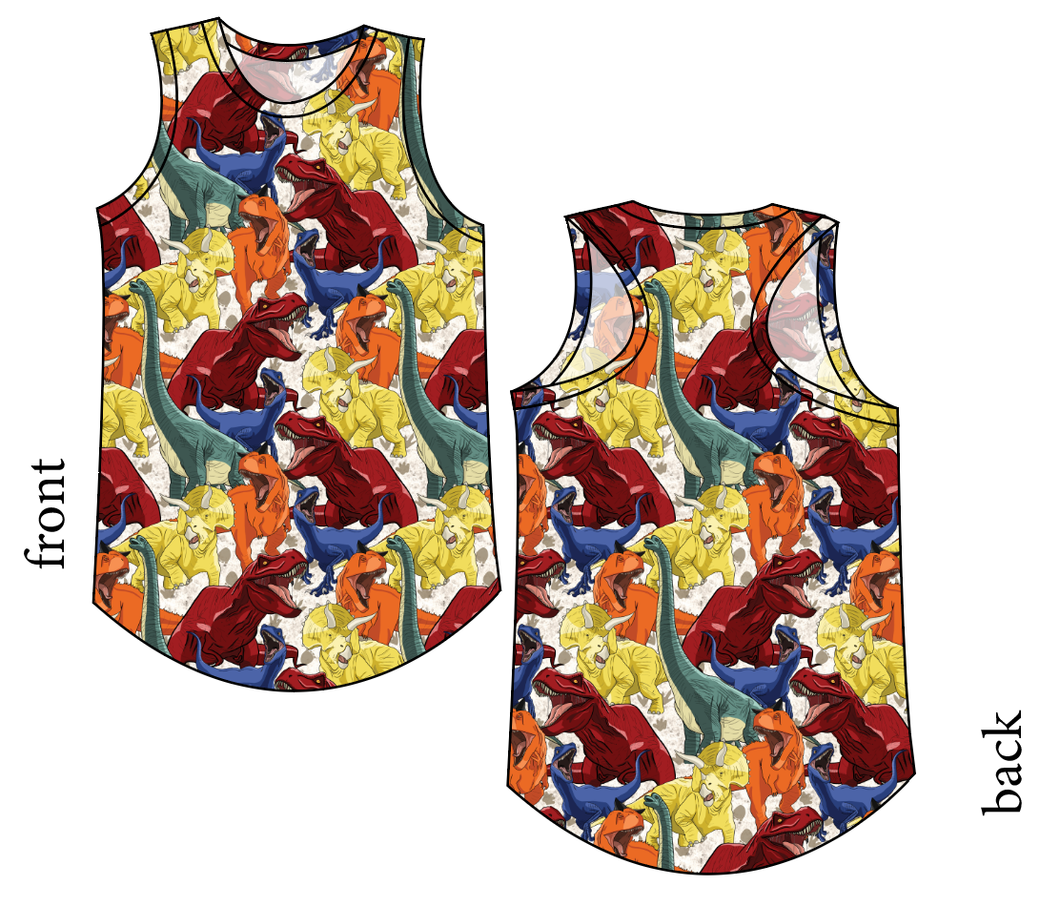 Jurassic Dinos Ladies' Summer Tank
