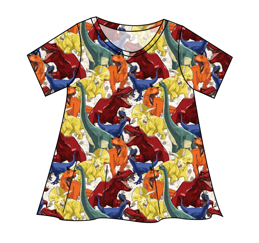 Jurassic Dinos Ladies' Swing Tee
