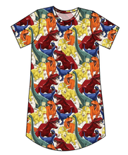 Load image into Gallery viewer, Jurassic Dinos Ladies&#39; T-Shirt Dress