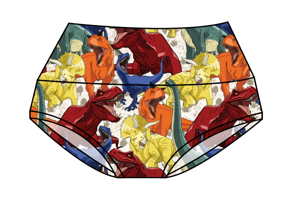 Jurassic Dinos Ladies' Underwear