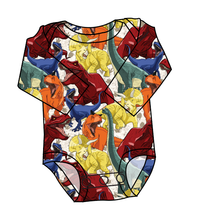 Load image into Gallery viewer, Jurassic Dinos Lap Neck Bodysuit