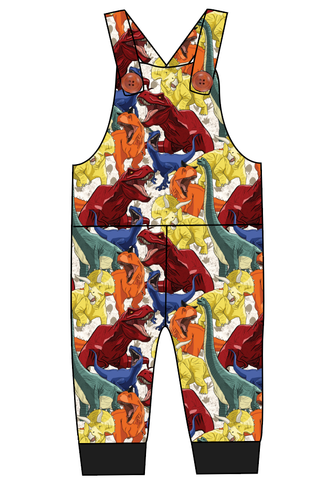 Jurassic Dinos Overalls and Shortalls