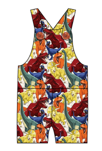 Jurassic Dinos Overalls and Shortalls