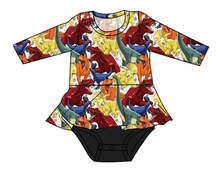 Load image into Gallery viewer, Jurassic Dinos Peplum Top