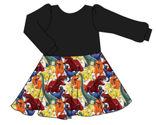 Load image into Gallery viewer, Jurassic Dinos Prairie Dress