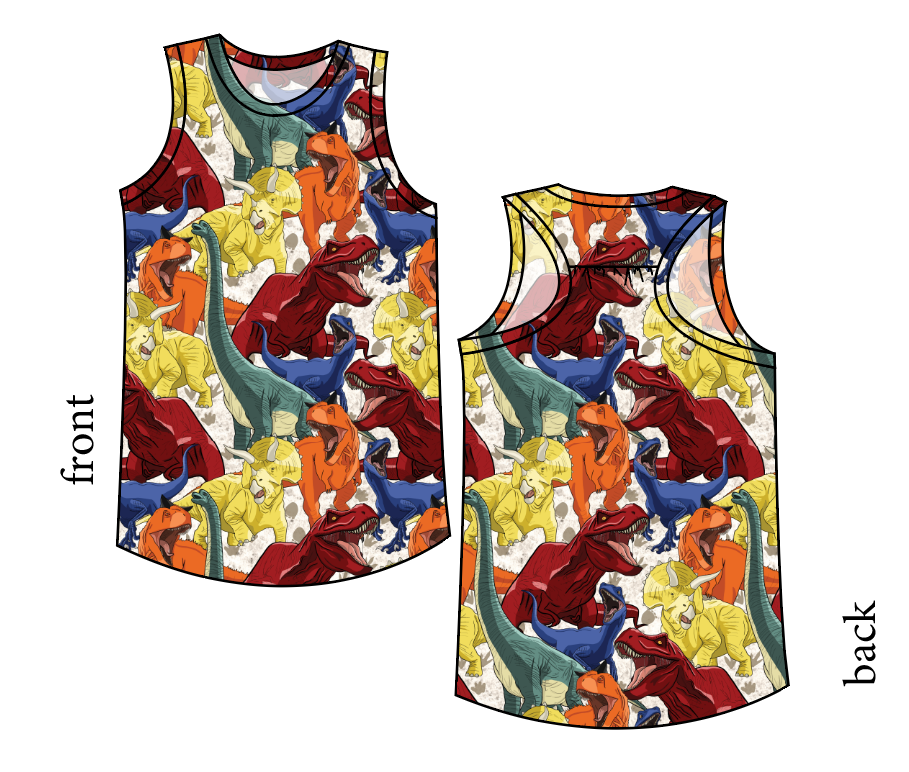 Jurassic Dinos Summer Tank