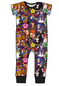 90s Gamer Emmett Pants And Shorts T-Shirt Romper
