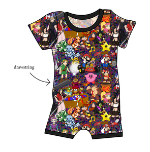 90s Gamer Grow With Me Pants And Shorts Romper