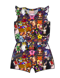 90s Gamer Ivy Summer Romper