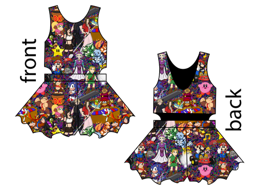 90s Gamer Kids Playsuit