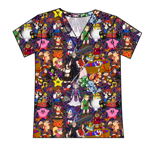90s Gamer Ladies' Slouchy V-Neck Tee