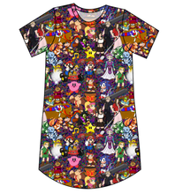Load image into Gallery viewer, 90s Gamer Ladies&#39; T-Shirt Dress