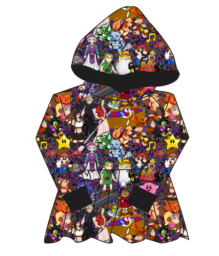 90s Gamer Peplum Hoodie (or Crewneck)