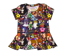 Load image into Gallery viewer, 90s Gamer Peplum Top