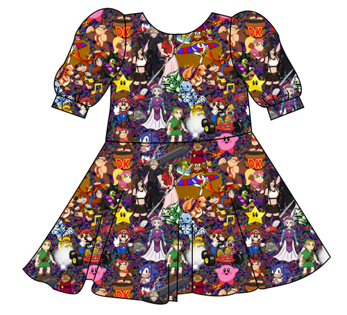 90s Gamer Prairie Dress