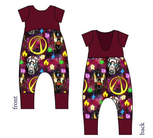 Vault Hunting Low Back Romper and Bubble Romper