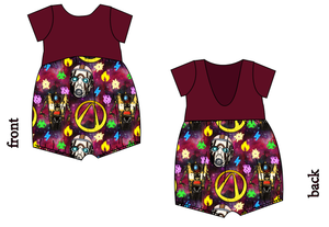 Vault Hunting Low Back Romper and Bubble Romper