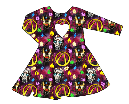 Vault Hunting Molly Heart Back Twirly Dress