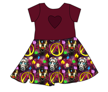 Load image into Gallery viewer, Vault Hunting Molly Heart Back Twirly Dress