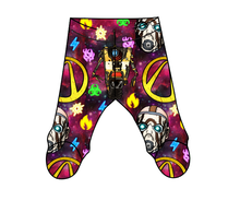 Load image into Gallery viewer, Vault Hunting Newborn Footed Pants