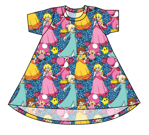 Royal Toadstools Basic T-Shirt Dress