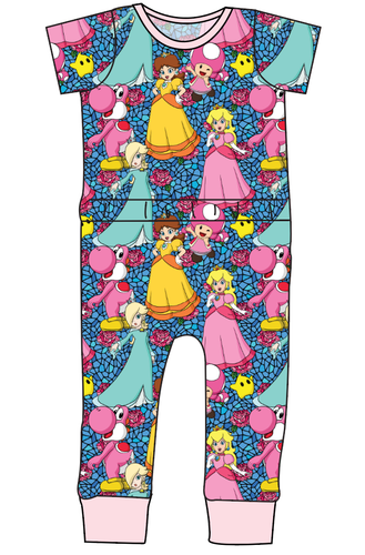 Royal Toadstools Bennett Pants and Shorts Length T-Shirt Romper