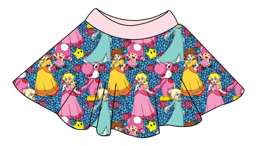 Royal Toadstools Circle Skirt